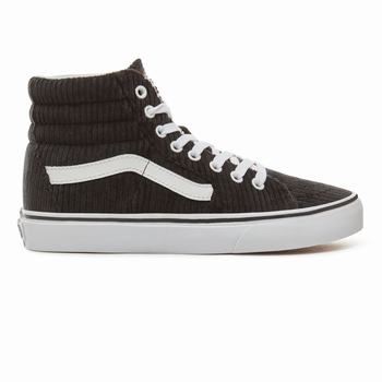 Vans Design Assembly Corduroy Sk8-Hi - Naisten Korkeavartiset tennarit - Mustat/Valkoinen